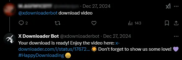 X Video Downloader Bot